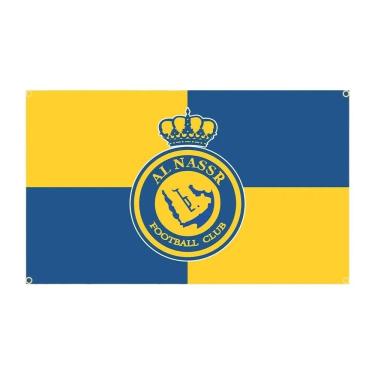 Imagem de Bandeira Al Nassr Football Club 150x90cm - Poliéster