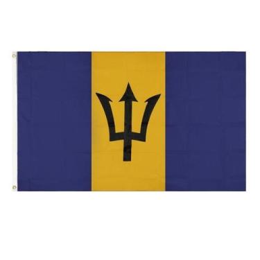 Imagem de Bandeira Nacional de Barbados 90x150cm Poliéster 100g - Yiweisai