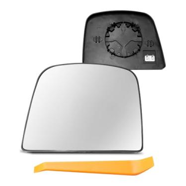 Imagem de Espelho lateral do motorista aquecido por energia, vidro retrovisor superior com placa de suporte adequado para Chevrolet Chevy Express GMC Savana 2500 Van 2008-2021, lado esquerdo