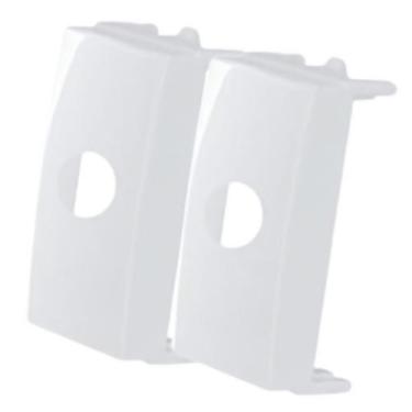 Imagem de Conjunto Margirius Sleek Módulo Saída de Fio com 2 Peças Branco PA0160