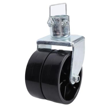 Imagem de Fockety Roda dupla de 6 polegadas para macaco de reboque com pino de engate, capacidade de carga reforçada de 2.000 lb, rodízio giratório, peças para reboque de barco e RV.