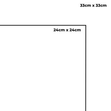 Imagem de Guardanapo de Papel Branco com Design de Ouro Lateral Ti-flair 24x24cm