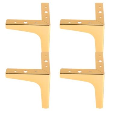 Imagem de 4pcs Electroplated Furniture Support Feet Sofa Legs Cabinet Legs Thick Metal Replacement for Home Sofa Bed Table Chair