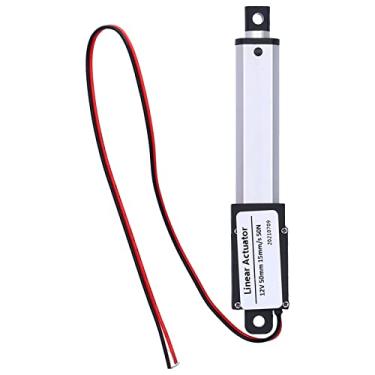 Imagem de RiToEasysports Atuador Linear 12V Curso de 2 Polegadas Com Interruptor de Limite Integrado, Tubo de Alumínio de Metalurgia do pó para Armários de Lâminas de Ventilador de Abridor de Janela Robótica