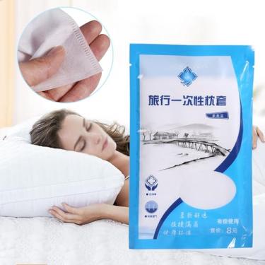 Imagem de Capa de Travesseiro Descartável Evite a Infecção Bacteriana para Viagens White Hotel Non -Tissue 10 Peças