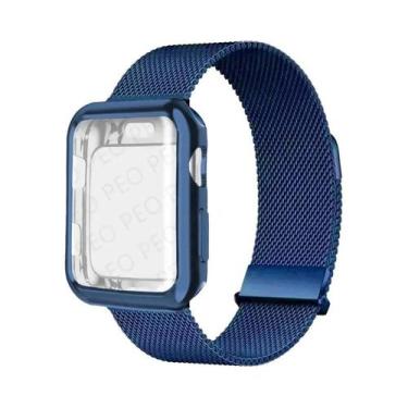 Imagem de Pulseira De Metal Com Fecho Magnético Para Apple Watch, 45mm 44mm 38mm