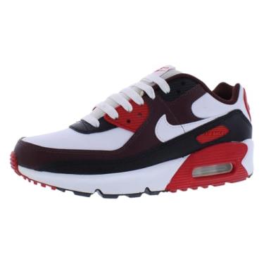 Imagem de Nike Tênis infantil Air Max 90 (HF6358-600, bordô/preto/vermelho universitário), Borgonha Crush/preto/vermelho universitário/branco, 20