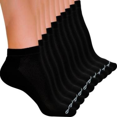 Imagem de Kit 10 Pares Meias Zhamaro Cano Curto Soquete Baixo Algodão Atoalhada 
