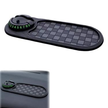 Imagem de hinbkenla Tapete multifuncional antiderrapante para carro, suporte de telefone, suporte de telefone, multifuncional multifunções para carro, tapetes de carro para telefone/óculos de sol/chave