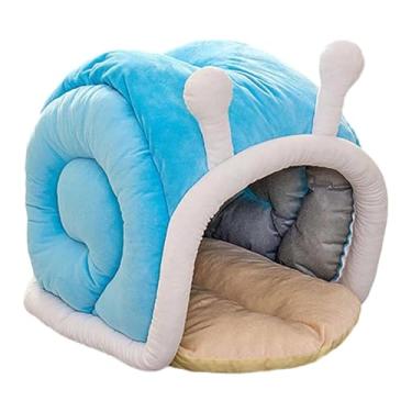 Imagem de Fxzqgnh Cesta para Gatos, Toca Confortável, Entretenimento, Brincadeiras, Descanso No Inverno, Base Antiderrapante, Acessórios Quentinhos, Caverna para Gatinh, M 46cmx39cmx40cm