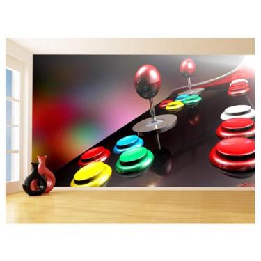Imagem de Papel De Parede Salão De Jogos Fliperama Game 3,5M Jcs107 - Você Decor