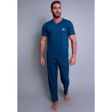 Imagem de Pijama Mvb Modas Longo Manga Curta Masculino-Masculino