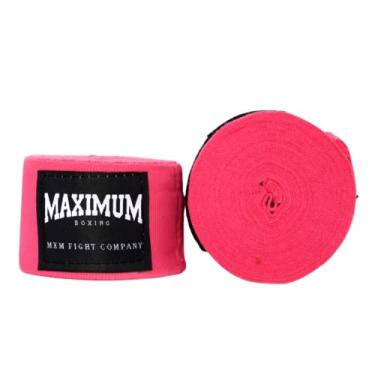 Imagem de Par Bandagem 3 metros Maximum Muay Thai Boxe Kickboxing (Rosa)