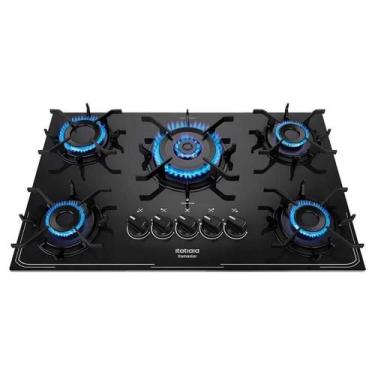 Imagem de Cooktop 5 Bocas Itatiaia Itamaster Vidro Temperado Gás Tripl, Bivolt
