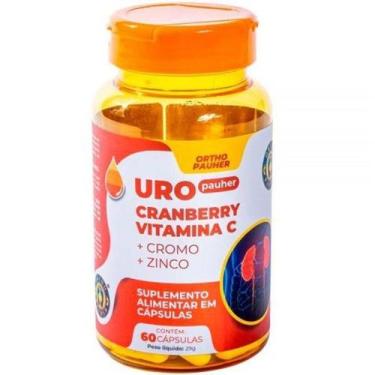 Imagem de Suplemento URO Pauher Cranberry + Vitamina C 60 Cápsulas - ORTHO Pauhe