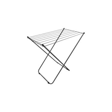 Imagem de Buenos Aires Varal de Chão Dobrável, Aço Branco, Suporta até 8kg, Retrátil, Ideal para Apartamentos, 95cm x 1,33m x 53cm