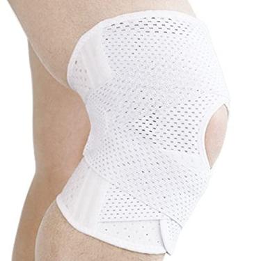 Imagem de Naroote Joelheira, Suporte de Joelho para Patela, Absorção de Suor, Branco único, Respirável, Ultrafino para Vôlei e Basquete (#12)
