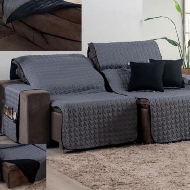 Imagem de Protetor de Sofá Retrátil Shield 400 Fios Assento 2,20m com Capas de Almofadas