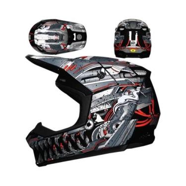 Imagem de Capacete Profissional Para Motocicleta Off-Road Para Mountain Bike DH 