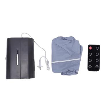 Imagem de Keenso Secador de Roupas Portátil, Máquina de Secagem Elétrica Dobrável Com Controle Remoto e Temporizador de 240 Minutos Com Luz Roxa e Função de íon Negativo (Cinza)