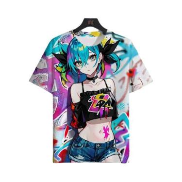 Imagem de Camiseta 3D De Personagem De Anime Para Homens E Mulheres, Estampa Sex