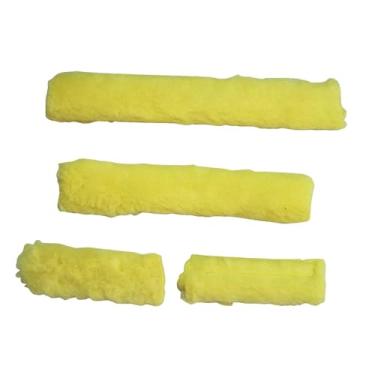 Imagem de YIJU Acessórios para cabresto de cavalo, capa profissional acolchoada e fácil de instalar, com focinheira para cabeçada e acessórios de treinamento, Amarelo