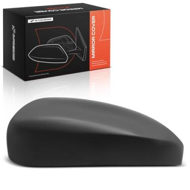 Imagem de A-Premium Tampa do espelho retrovisor do lado do motorista - compatível com Hyundai Tucson 2016 2017 2018 2019 2020 2021 - preto liso, sem furo de seta