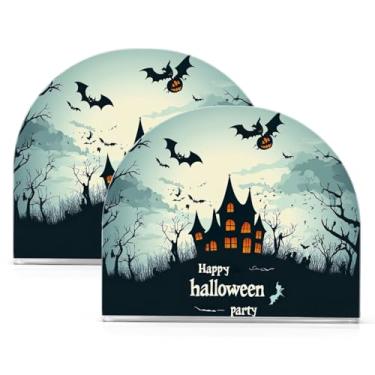 Imagem de Wassud House Flying Bats Porta-guardanapos de acrílico, dispensador de guardanapos de papel moderno em forma de U para mesa, cozinha, sala de jantar, bancada 2 peças (comporta 50-60 guardanapos)