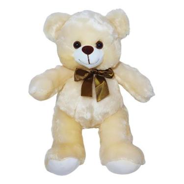 Imagem de Urso De Pelúcia Poty Com Lacinho 30cms - Creme - Fizzy