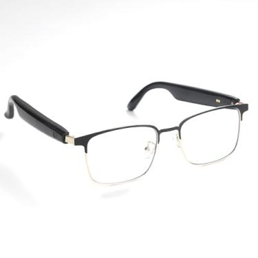 Imagem de Tomvorks Óculos Inteligentes Com áudio BT5.4 para Câmera de Controle Remoto, Chamadas Telefônicas, Ouvido Aberto, Reprodução de Música, Toque e Assistência por Voz, Mudança de Faixa (Ouro)