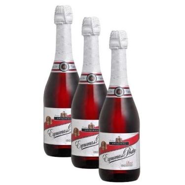 Imagem de kit 3 Espumante Espuma De Prata Filtrado Rose 660ml