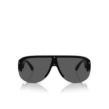 Imagem de Versace VE 4391 GB1/87 Óculos de sol preto com proteção de plástico e lentes cinza