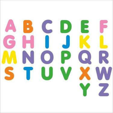 Imagem de Painel Escolar Alfabeto Colorido em EVA Didático - 26 unid - Não infor