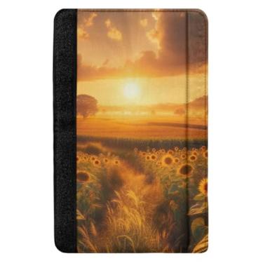 Imagem de TSENQUE Capa de cinto de segurança de girassol pôr do sol macia para cinto de segurança com ombreiras para automóvel