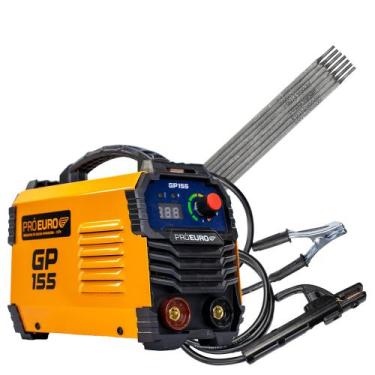 Imagem de Máquina de solda inversora 155amp 127v Pró Euro + 1kg eletrodo 6013 2,