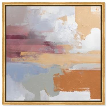 Imagem de Crossroads in Color I Impressão em tela Sunset Wall Art por Art Remedy, moldura dourada, 61 x 61 cm