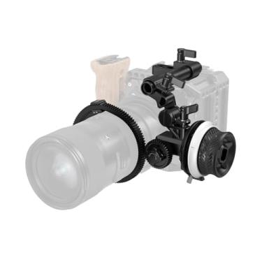 Imagem de SmallRig Mini Follow Focus com paradas A/B e braçadeira de haste de 15 mm e cinto de anel de engrenagem de encaixe para DLSRs e câmeras sem espelho, serve para lentes de diferentes diâmetros de até