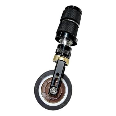 Imagem de Vaveren Rodízio dobrável para canote de selim, roda auxiliar para reparo, acessório de viagem profissional, e leve, para bicicleta, Sem Suporte de Armazenamento