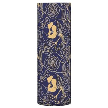 Imagem de CEBUGI Vaso de flor rosa 10 cm x 30 cm Vaso cilíndrico para flores, vaso transparente inquebrável para decoração de casa de festa de casamento