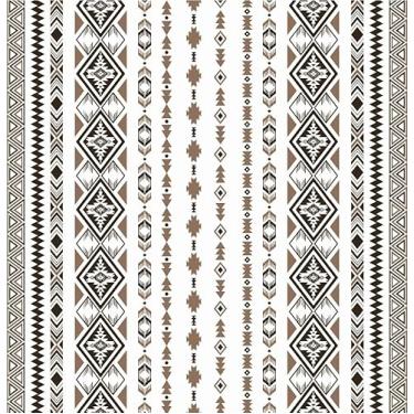 Imagem de Tyrot Jogo de cama com edredom asteca com 2 fronhas para todas as estações, tamanho king, marrom