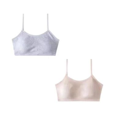 Imagem de Sutiã Confortável E Respirável Para Mulheres, Cor Sólida, 2 Peças, Alm
