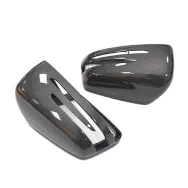 Imagem de Compatível com Mercedes Benz A176 W246 W204 C207 W221 X204 X156 W117 W218 Padrão de fibra de carbono Substituição da tampa do espelho retrovisor lateral(B Replacement style)