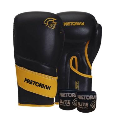 Imagem de Kit Pretorian Boxe Muay Thai Elite Luva e Bandagem-Masculino