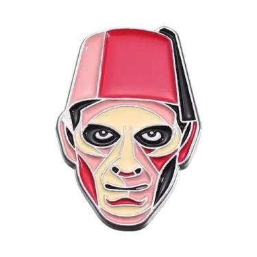 Imagem de Broches De Esmalte De Terror De Halloween Assustadores, Máscara De Ter