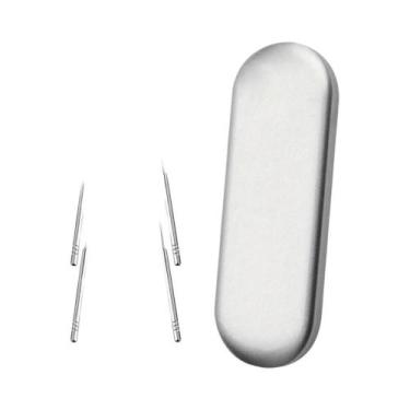 Imagem de Raspador De Língua Portátil De Aço Inoxidável Para Adultos E Crianças,