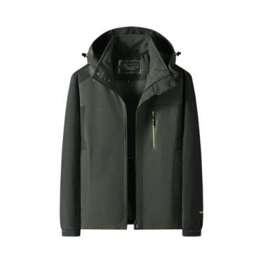 Imagem de Jaqueta Masculina Grande Impermeável E Corta-Vento Para Caminhada, Aca