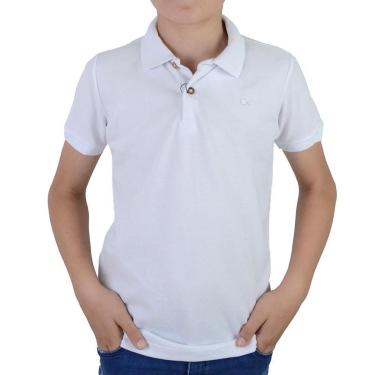 Imagem de Camisa Polo Infantil Masculina Ogochi Piquet Branca - 007516-Masculino