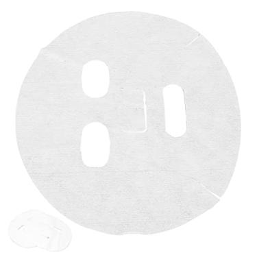 Imagem de Cryfokt 50 Peças Máscara Facial Folha de Papel Material de Algodão Básico Fino para Compressa Molhada, Promove Absorção de Soro para Uso Doméstico