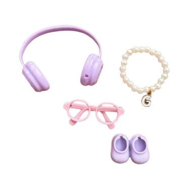 Imagem de Conjunto De Acessórios Para Boneca Labubu 4.0 Love Series: Fone De Ouv