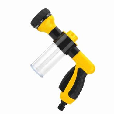 Imagem de Generic Pistola de Espuma para Lavagem de Carro de Alta Pressão, Pulverizador Ajustável para Limpeza de Veículos Motorizados, Irrigação de Jardim, 6m (Amarelo)